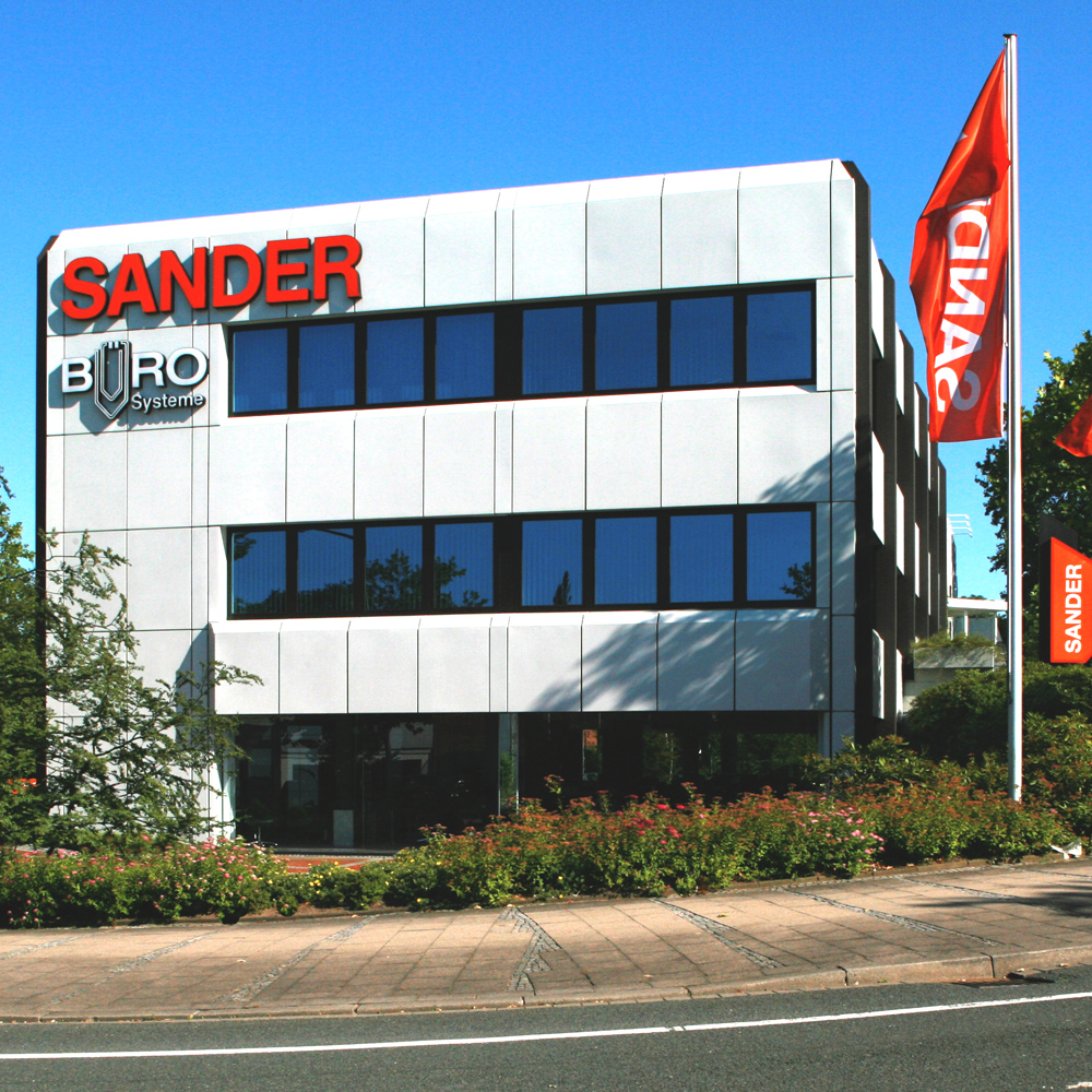 Außenansicht des Osnabrücker Sander-Gebäudes